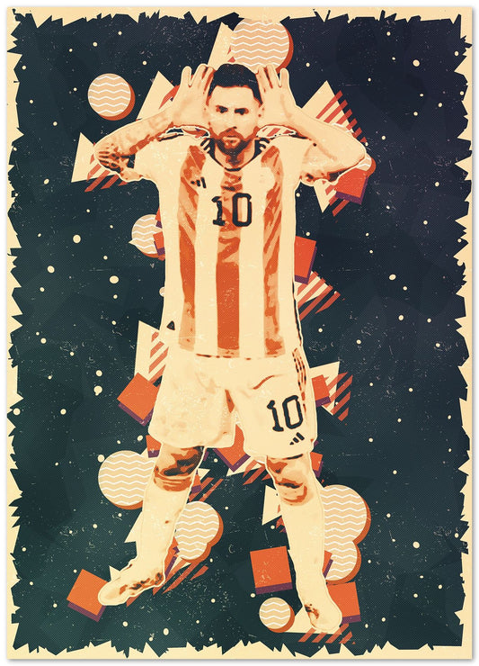 Lionel Messi Celebration World Cup 2022 - @ColorizeStudio