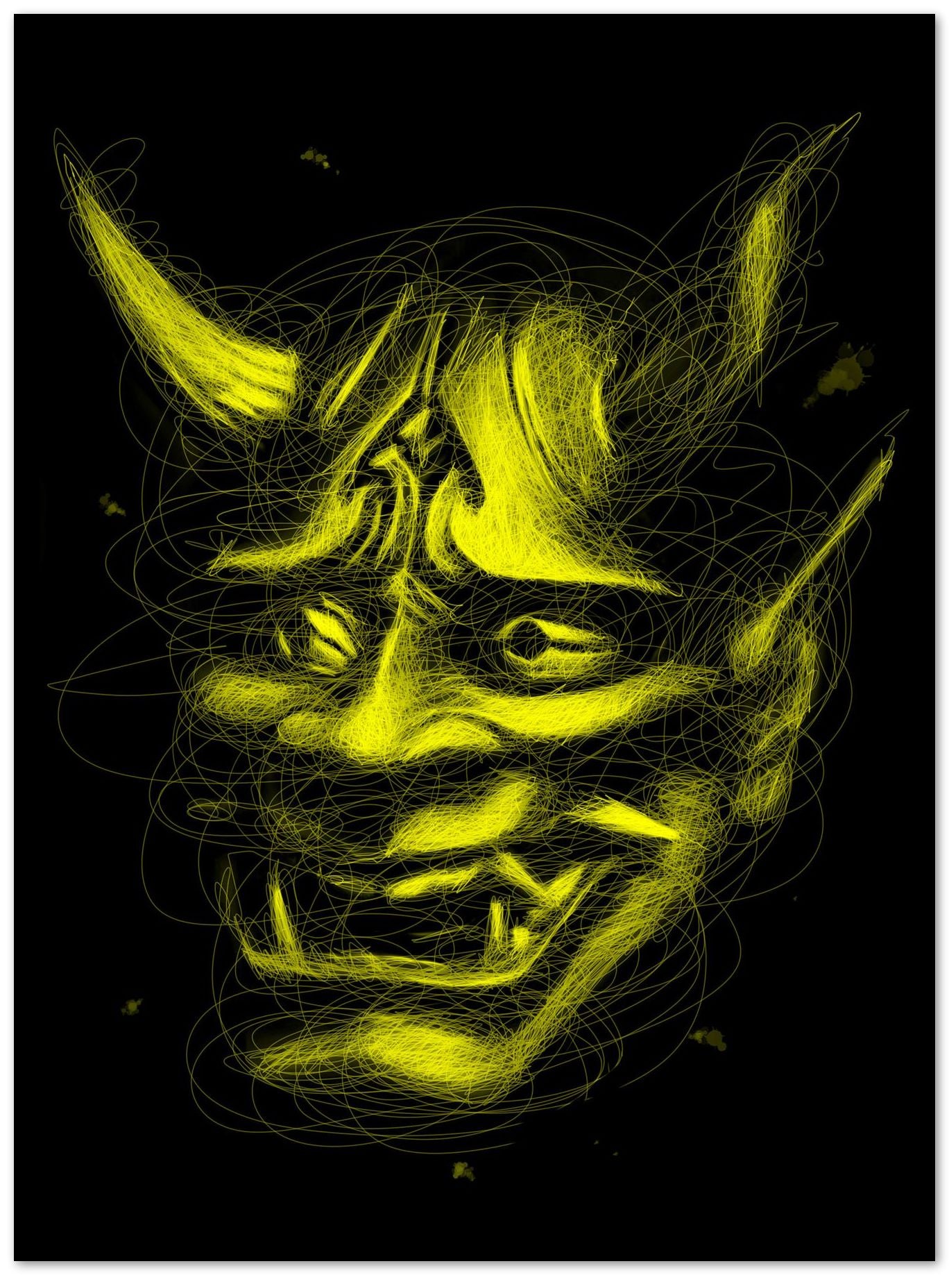 yellow hannya  - @Dennyconstantine