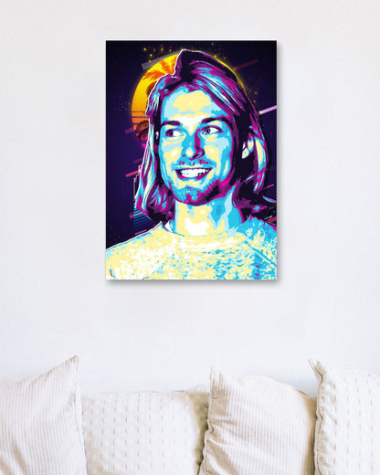 Kurt Cobain Retro80s - @ColorizeStudio