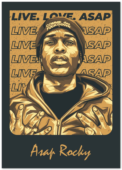 Asap Rocky Pop Art 11 - @LuckyDream