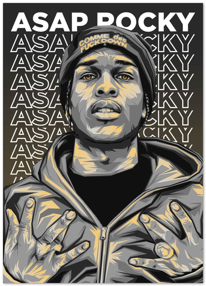 Asap Rocky Pop Art 14 - @LuckyDream