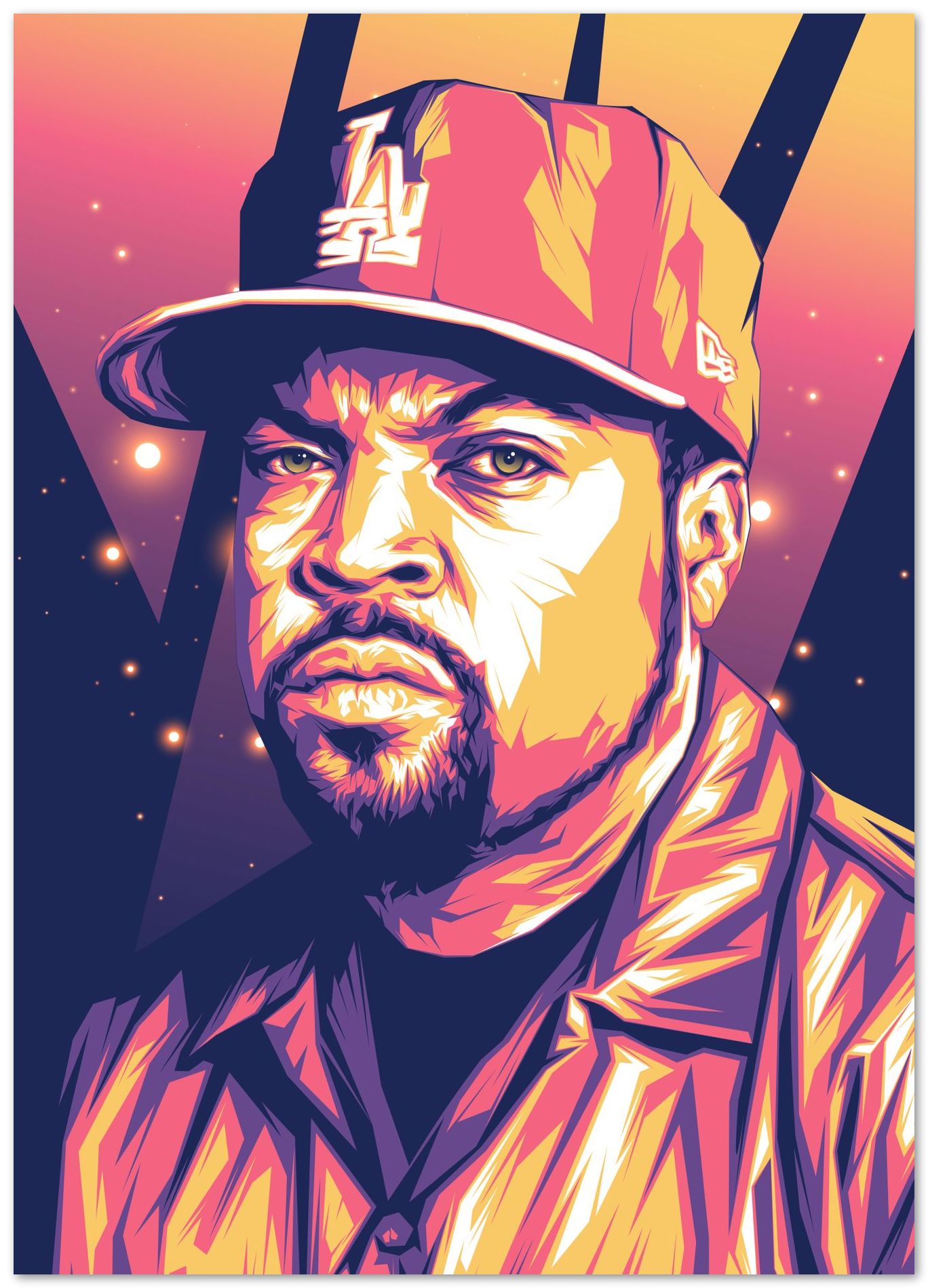 Ice Cube Pop Art 5 - @LuckyDream