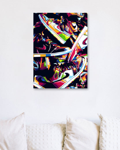 Sneakers Pop art - @MKSTUDIO