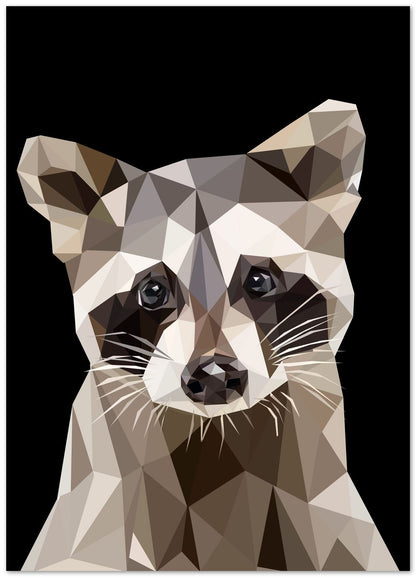 nursery animal baby raccoon - @Artnesia