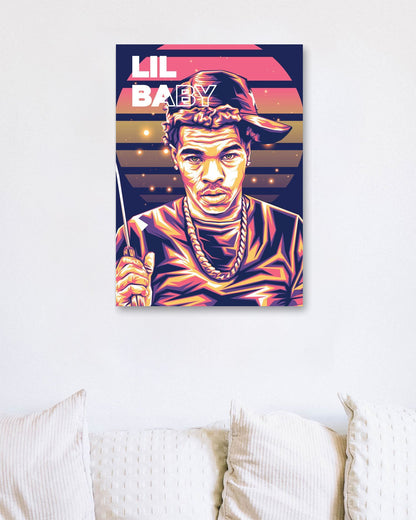 Lil Baby Pop Art 9 - @LuckyDream