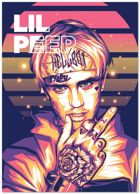 Lil Peep Pop Art 8 - @LuckyDream