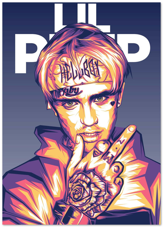 Lil Peep Pop Art 9 - @LuckyDream