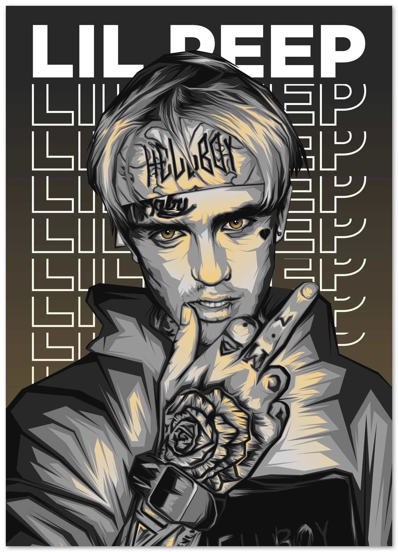 Lil Peep Pop Art 16 - @LuckyDream