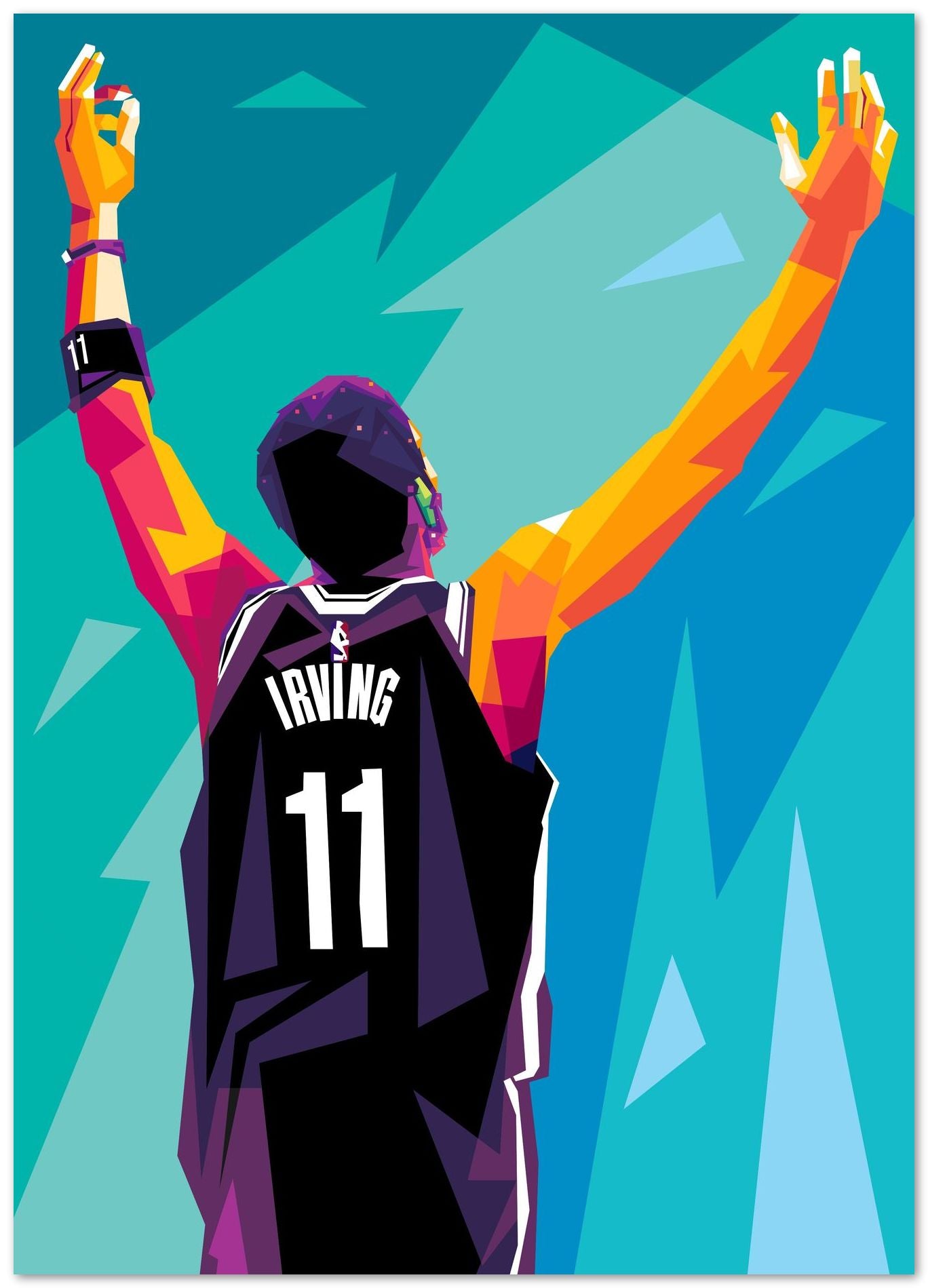 Kyrie Irving pop art - @AsranVektor