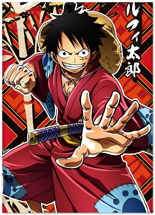 Luffy one piece - @Retro80s