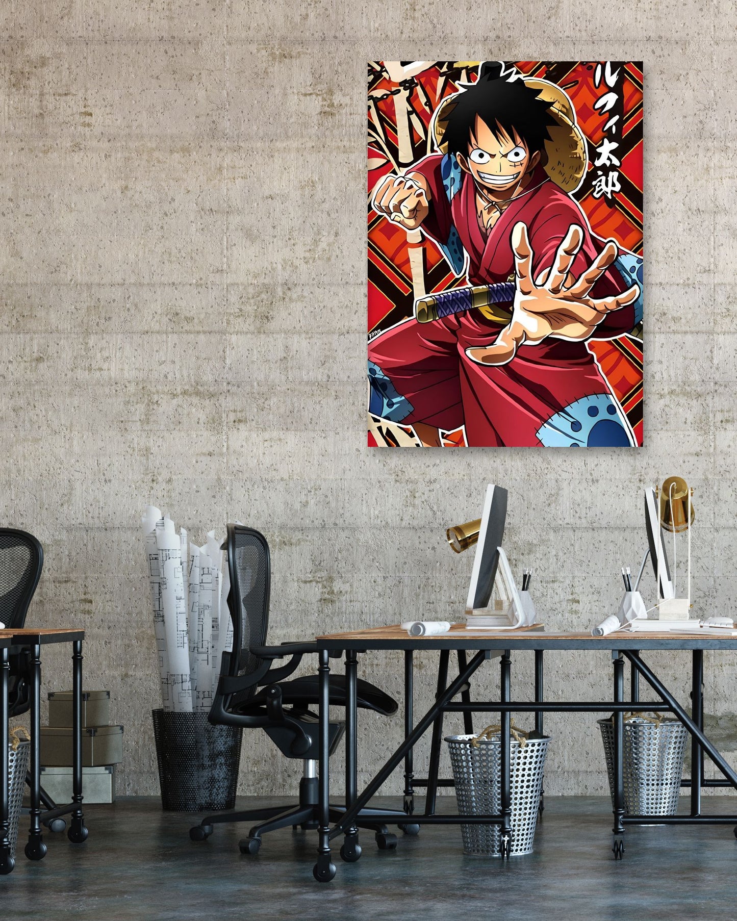 Luffy one piece - @Retro80s