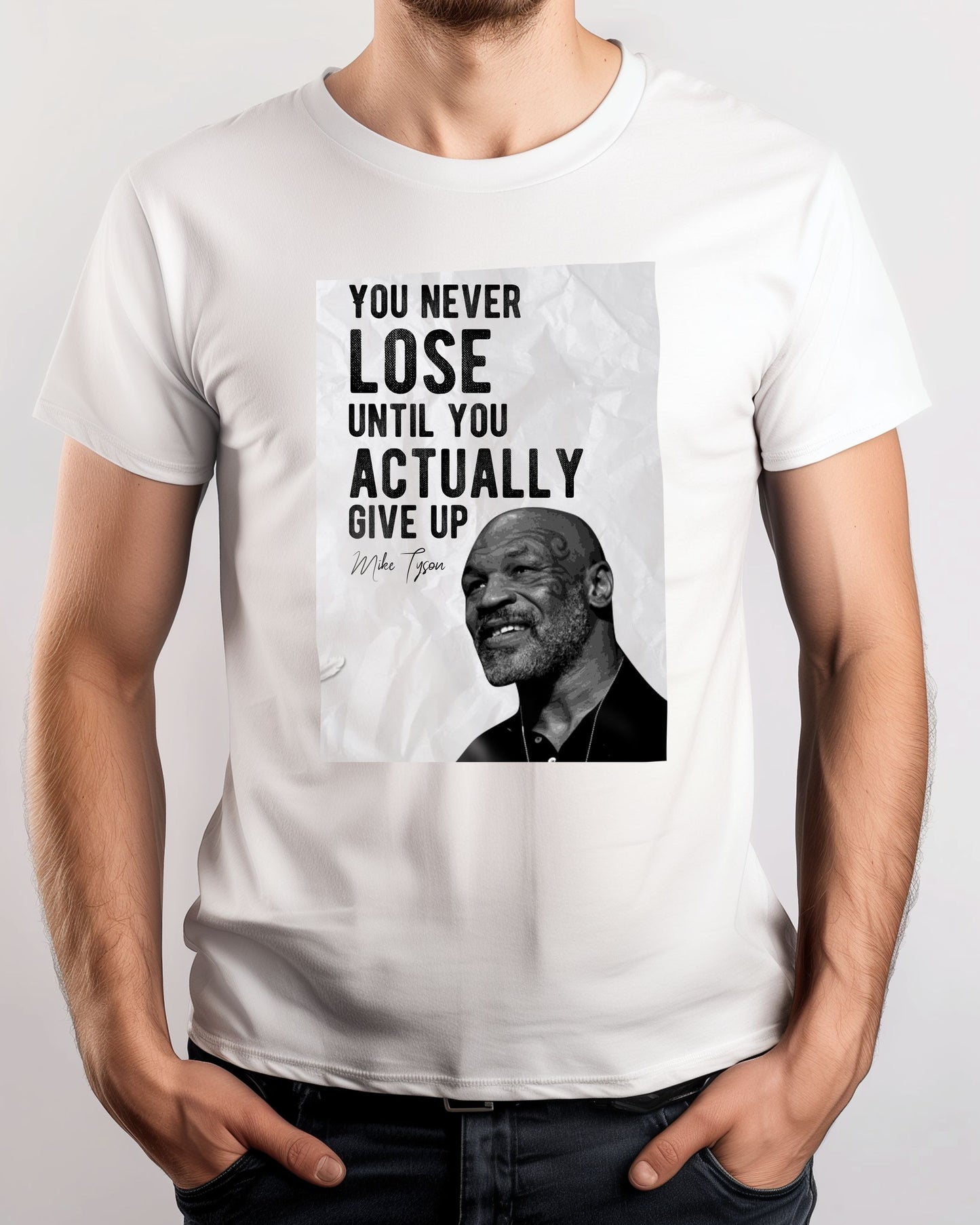 Actually Give Up - Mike Tyson Quote - @ColorizeStudio