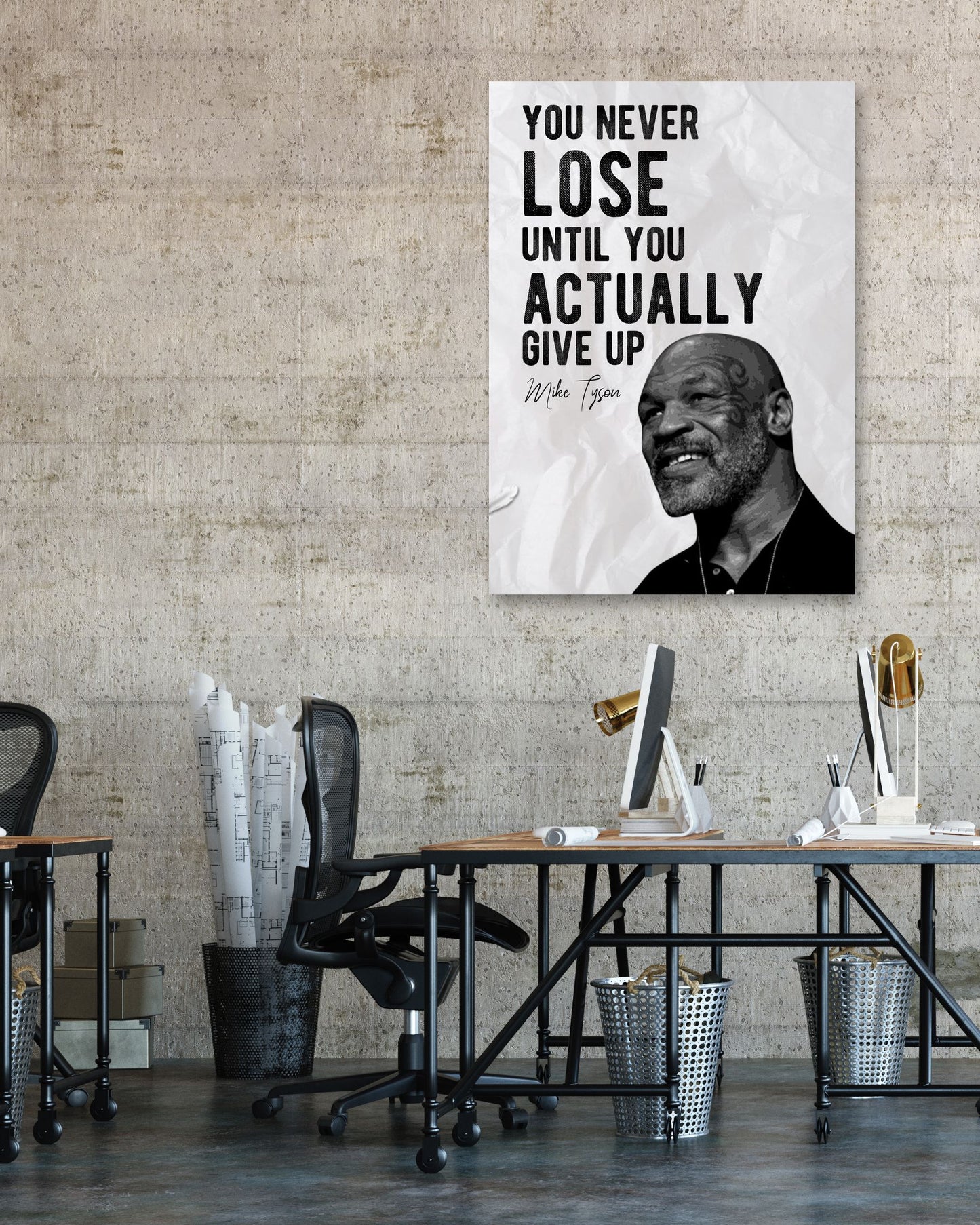 Actually Give Up - Mike Tyson Quote - @ColorizeStudio