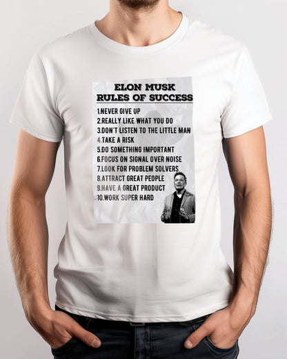 Rules of Success Elon Musk - @ColorizeStudio