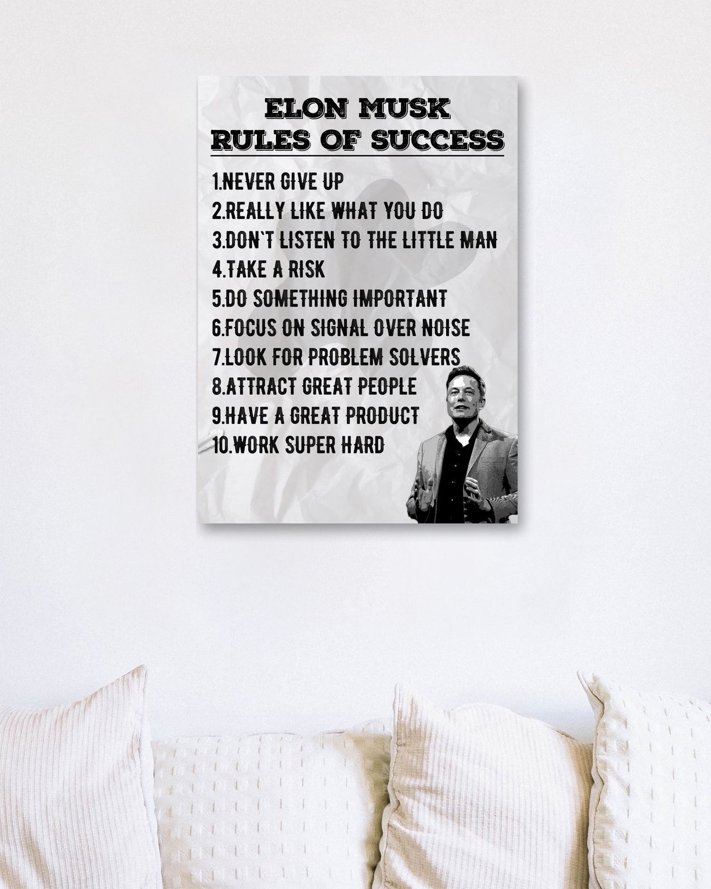 Rules of Success Elon Musk - @ColorizeStudio