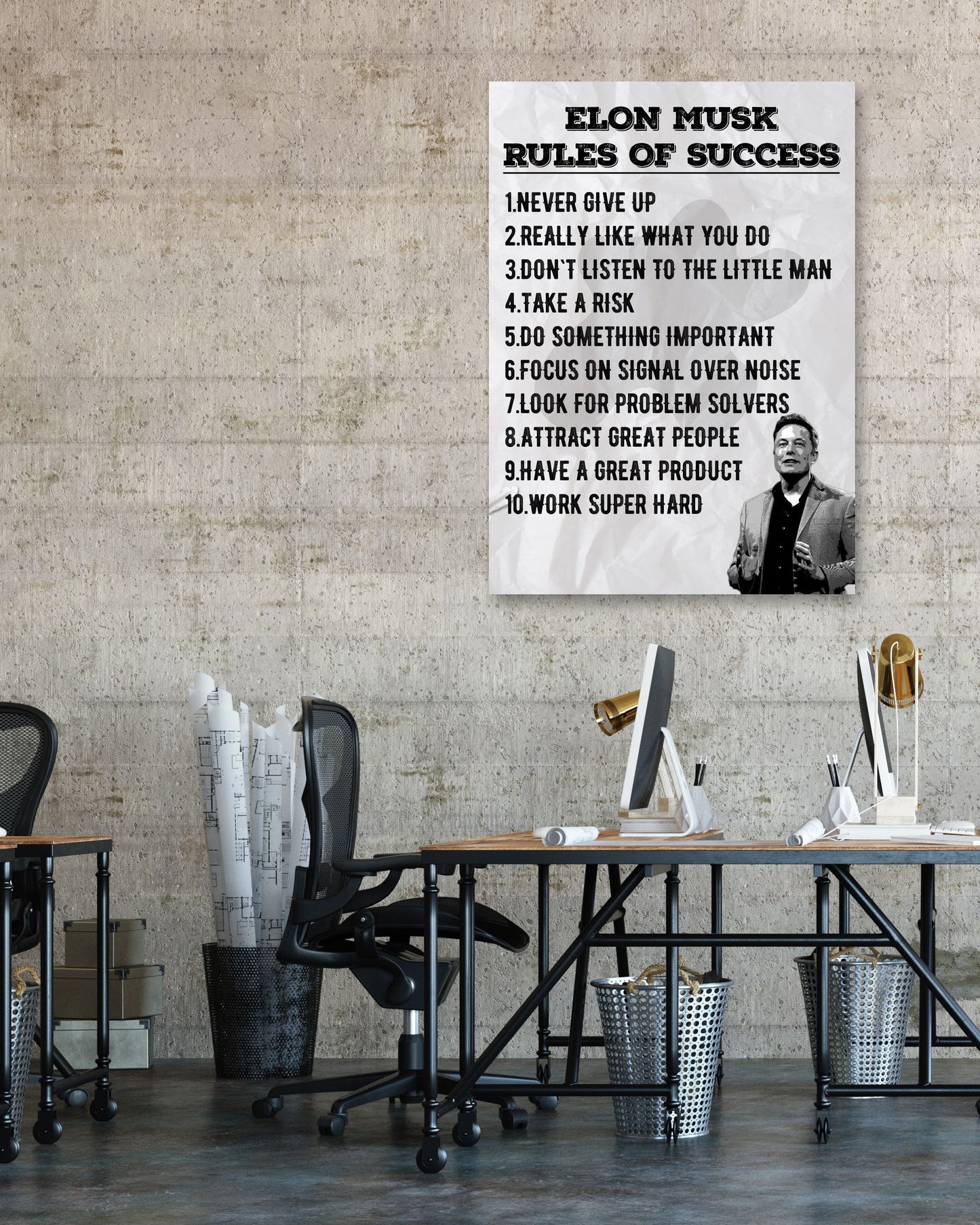 Rules of Success Elon Musk - @ColorizeStudio