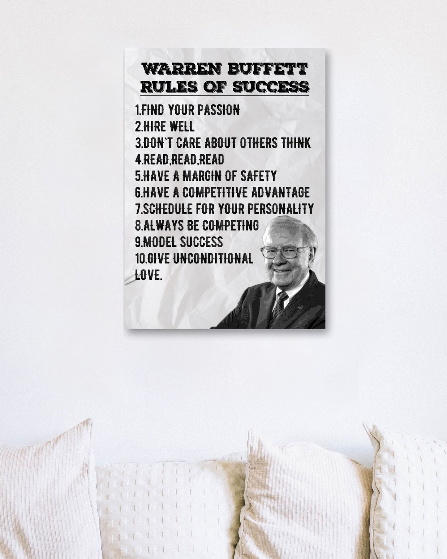 Rules of Success Warren Buffett - @ColorizeStudio