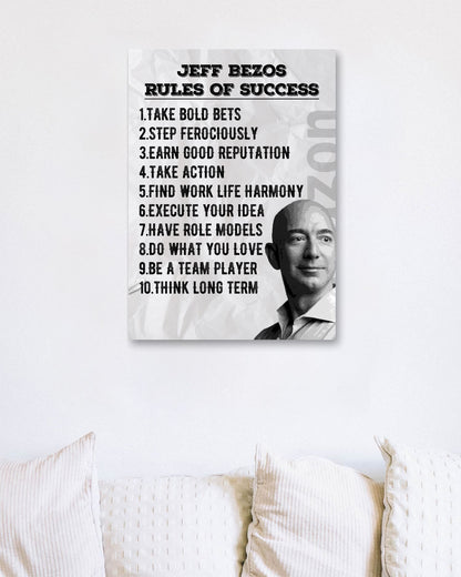 Rules of Success Jeff Bezos Quote - @ColorizeStudio