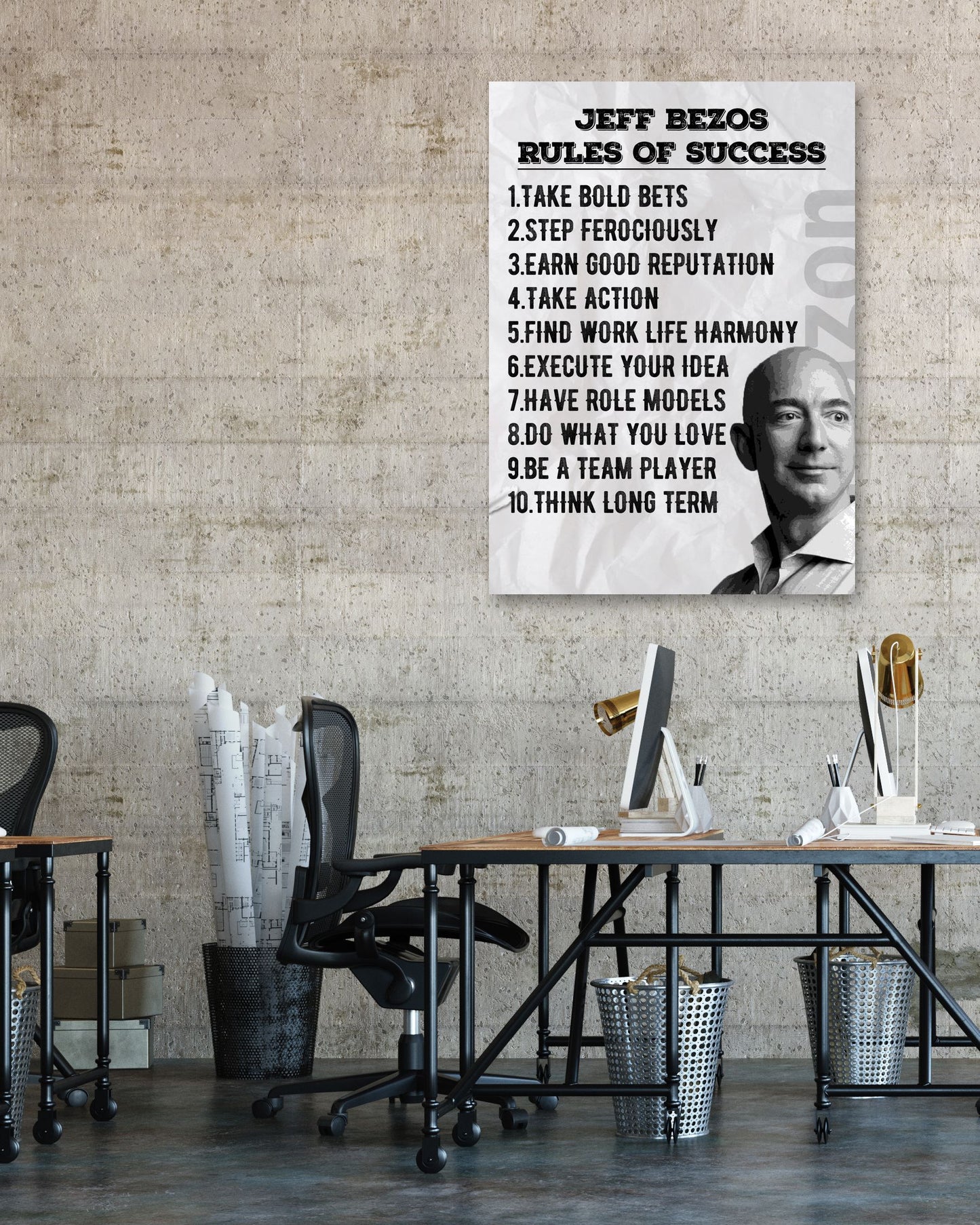 Rules of Success Jeff Bezos Quote - @ColorizeStudio