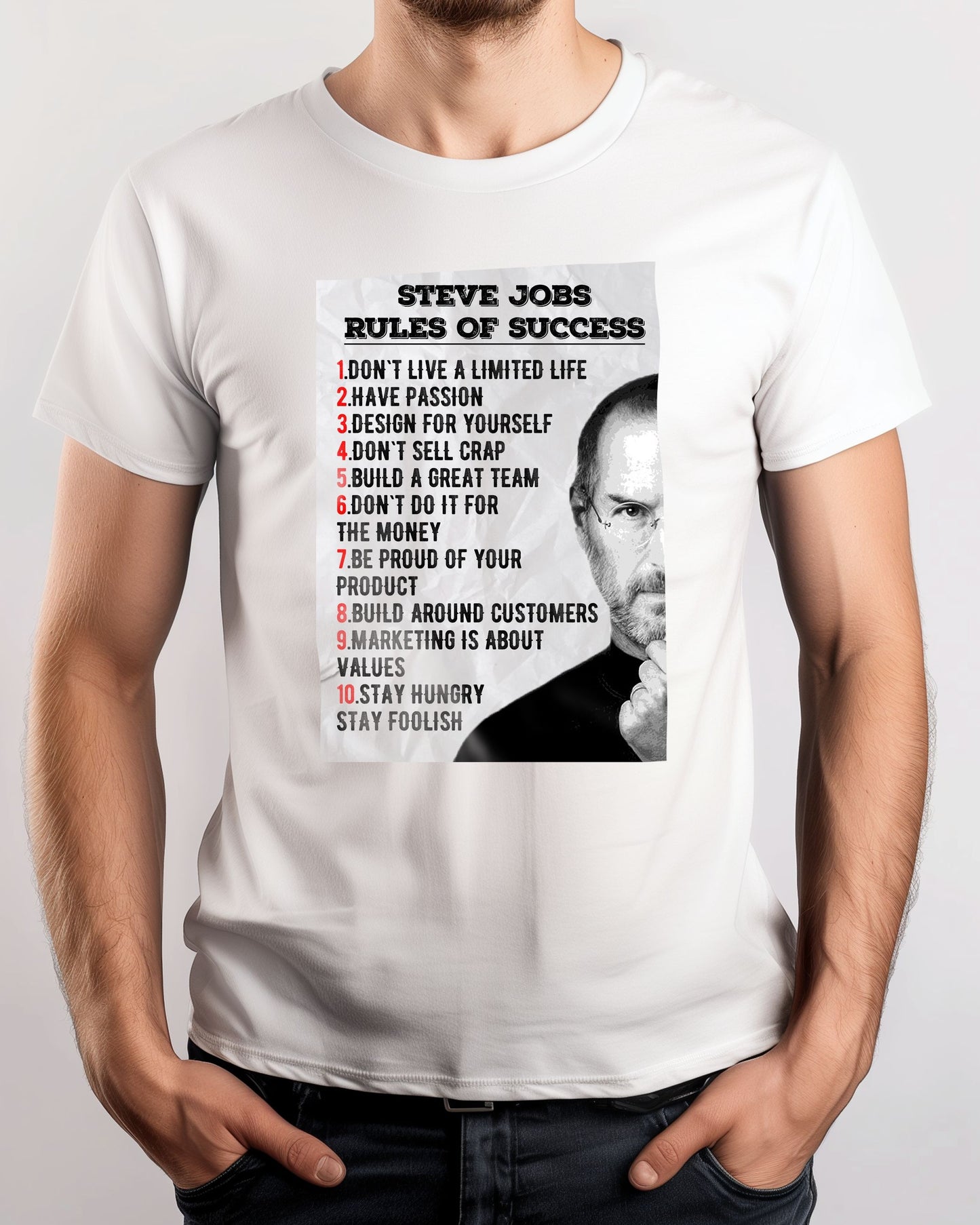 Rules of Success Steve Jobs Quote - @ColorizeStudio