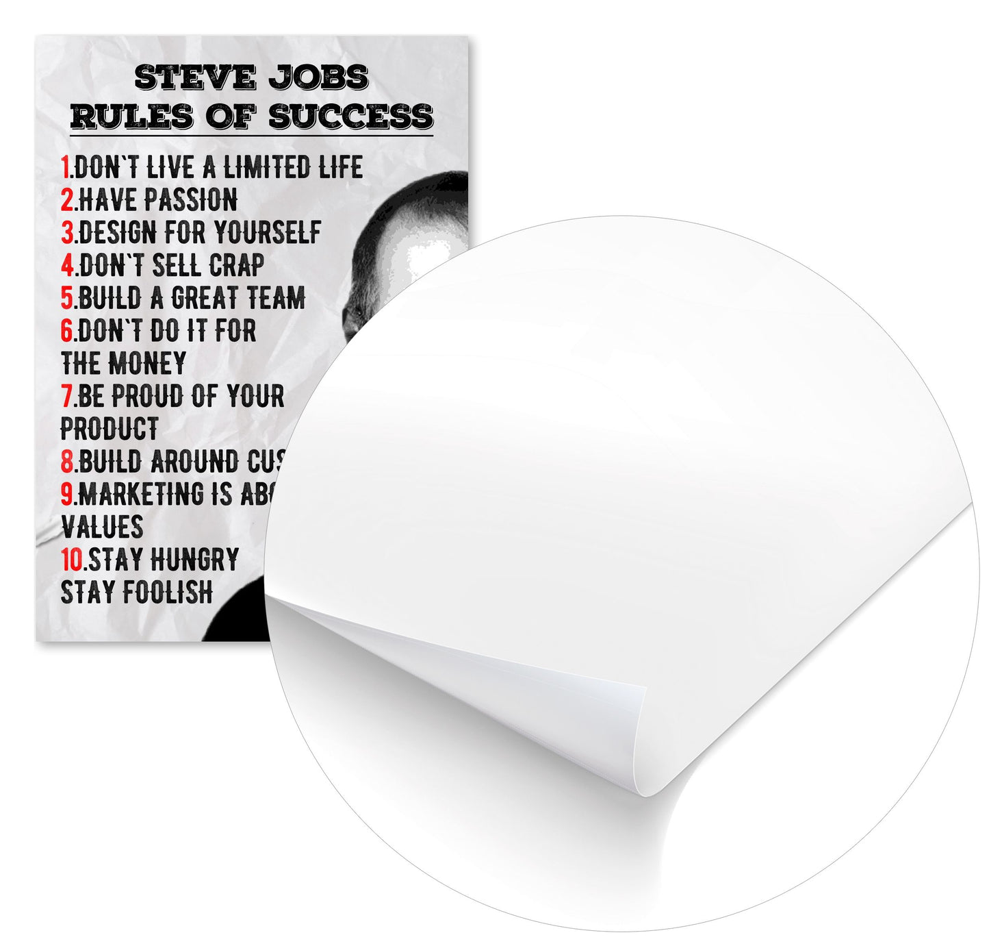 Rules of Success Steve Jobs Quote - @ColorizeStudio