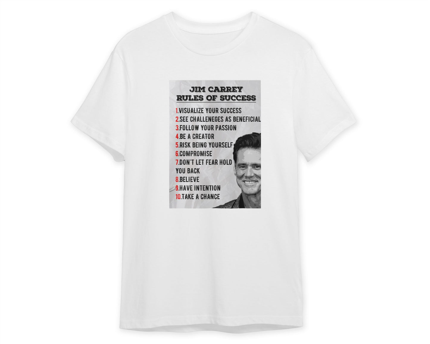 Rules of Success Jim Carrey Quote - @ColorizeStudio