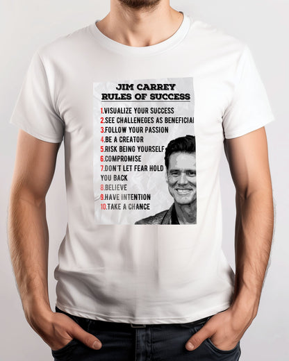 Rules of Success Jim Carrey Quote - @ColorizeStudio