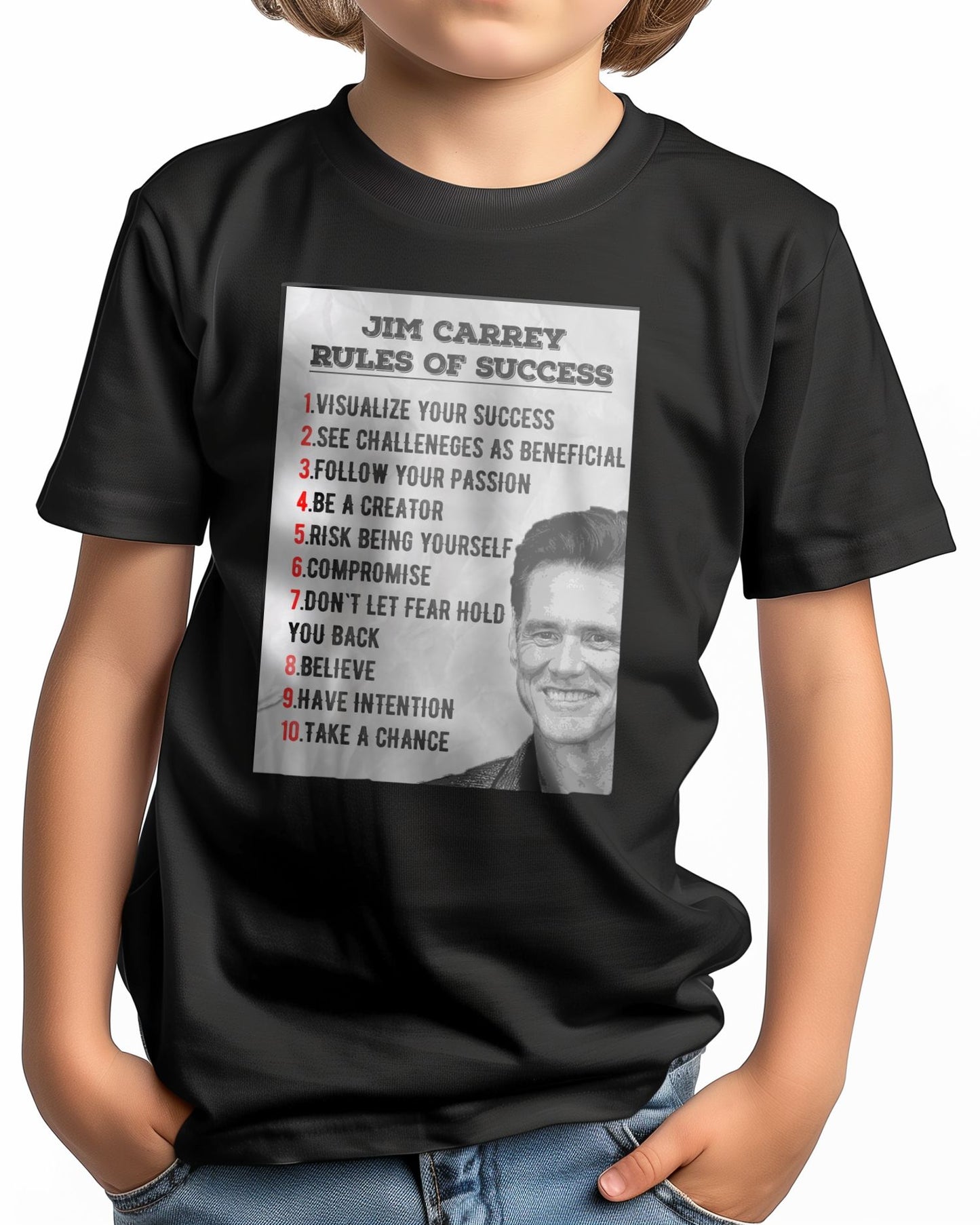 Rules of Success Jim Carrey Quote - @ColorizeStudio