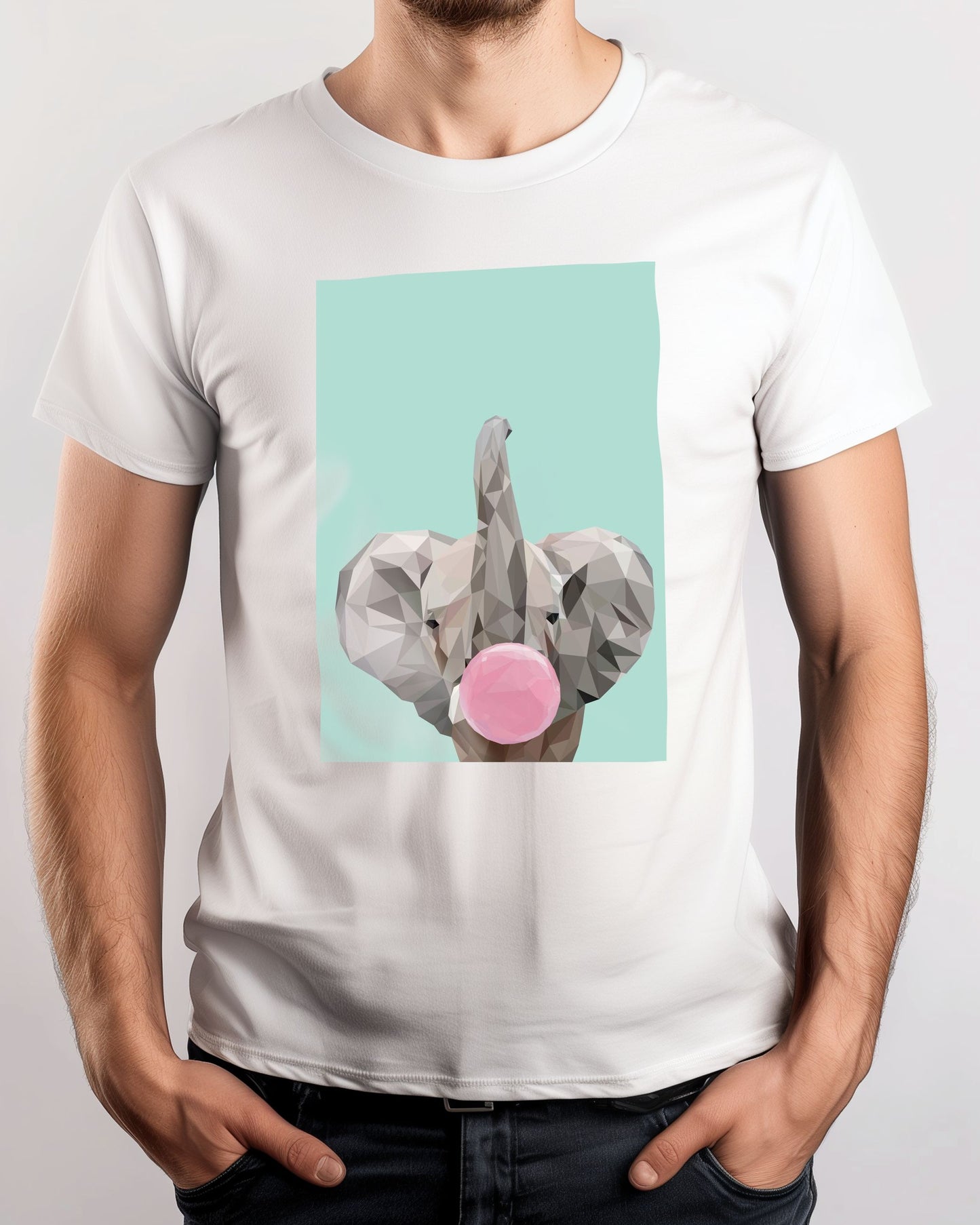 bubble gum animal cute elephant - @Artnesia