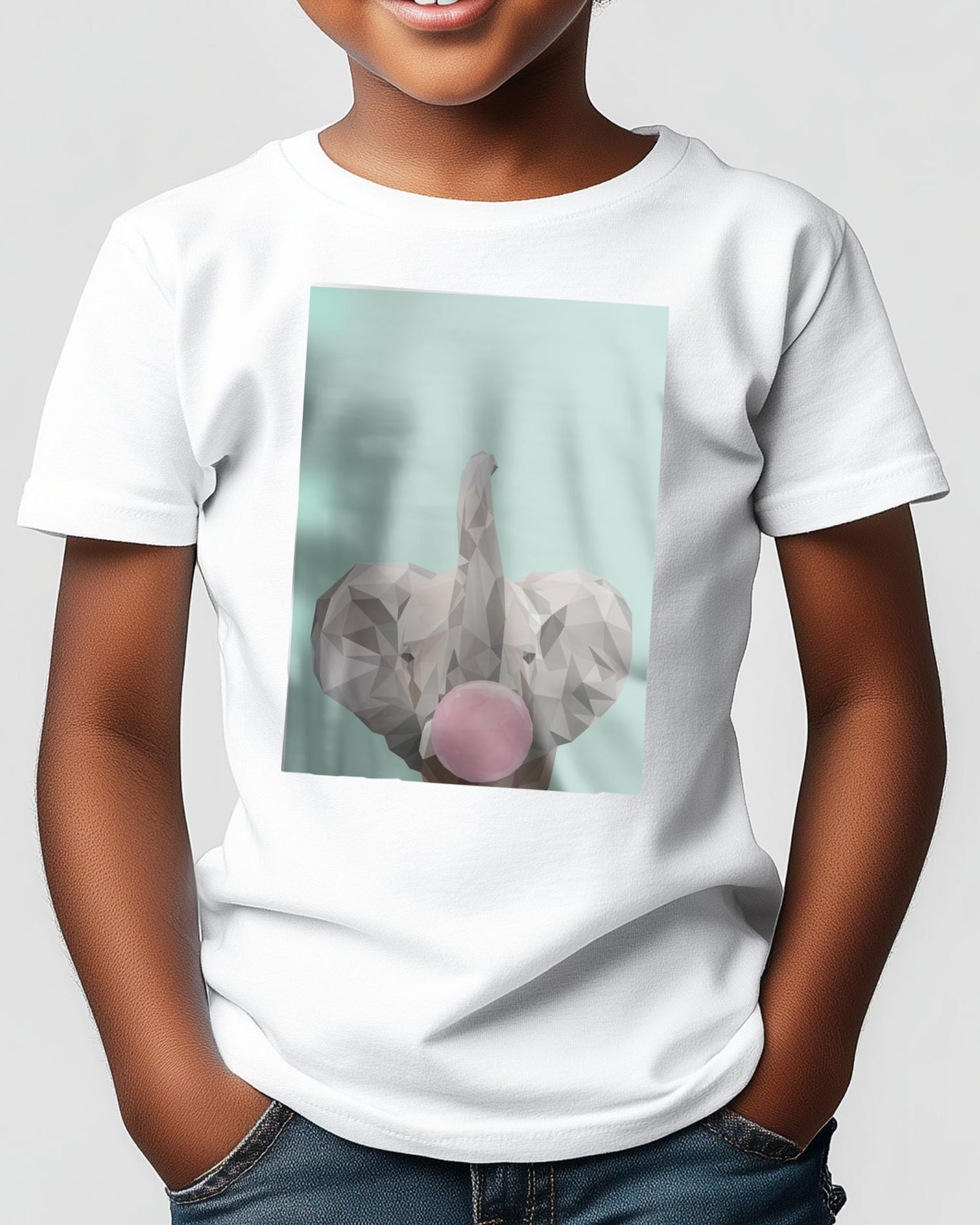 bubble gum animal cute elephant - @Artnesia