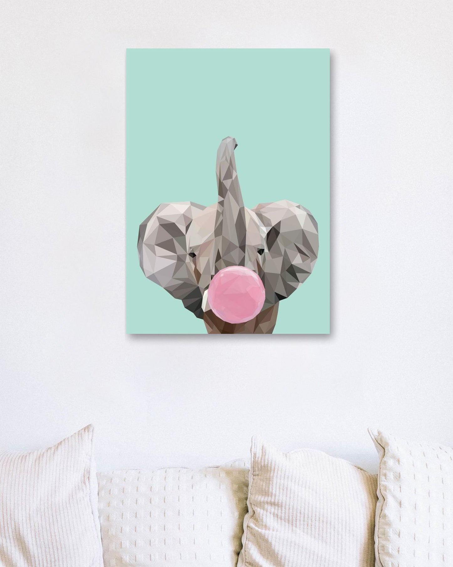 bubble gum animal cute elephant - @Artnesia