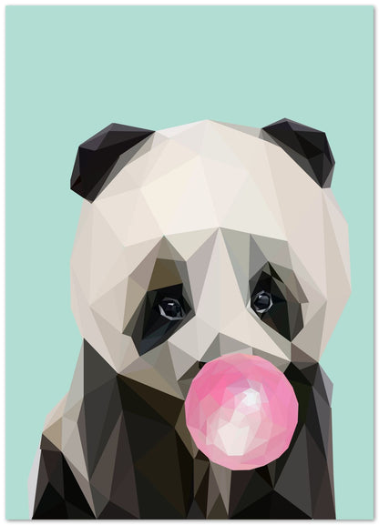 Nursery animal bubble gum cute funny baby panda - @Artnesia