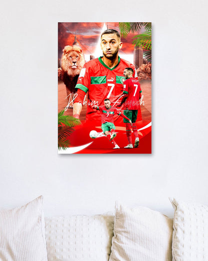 Hakim Ziyech Morocco Footballer - @ColorizeStudio