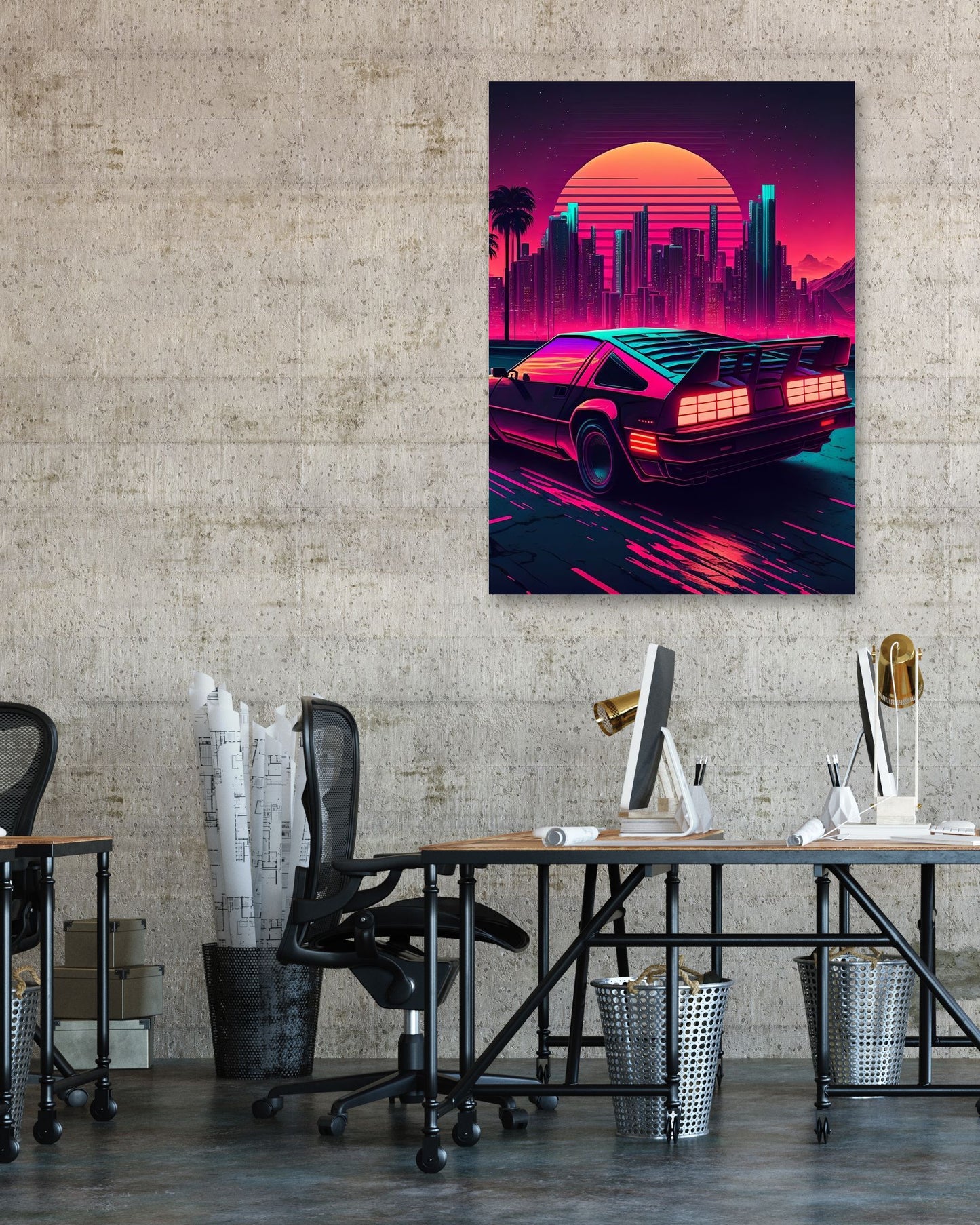 Car Retro Synthwave  - @NotoCreative