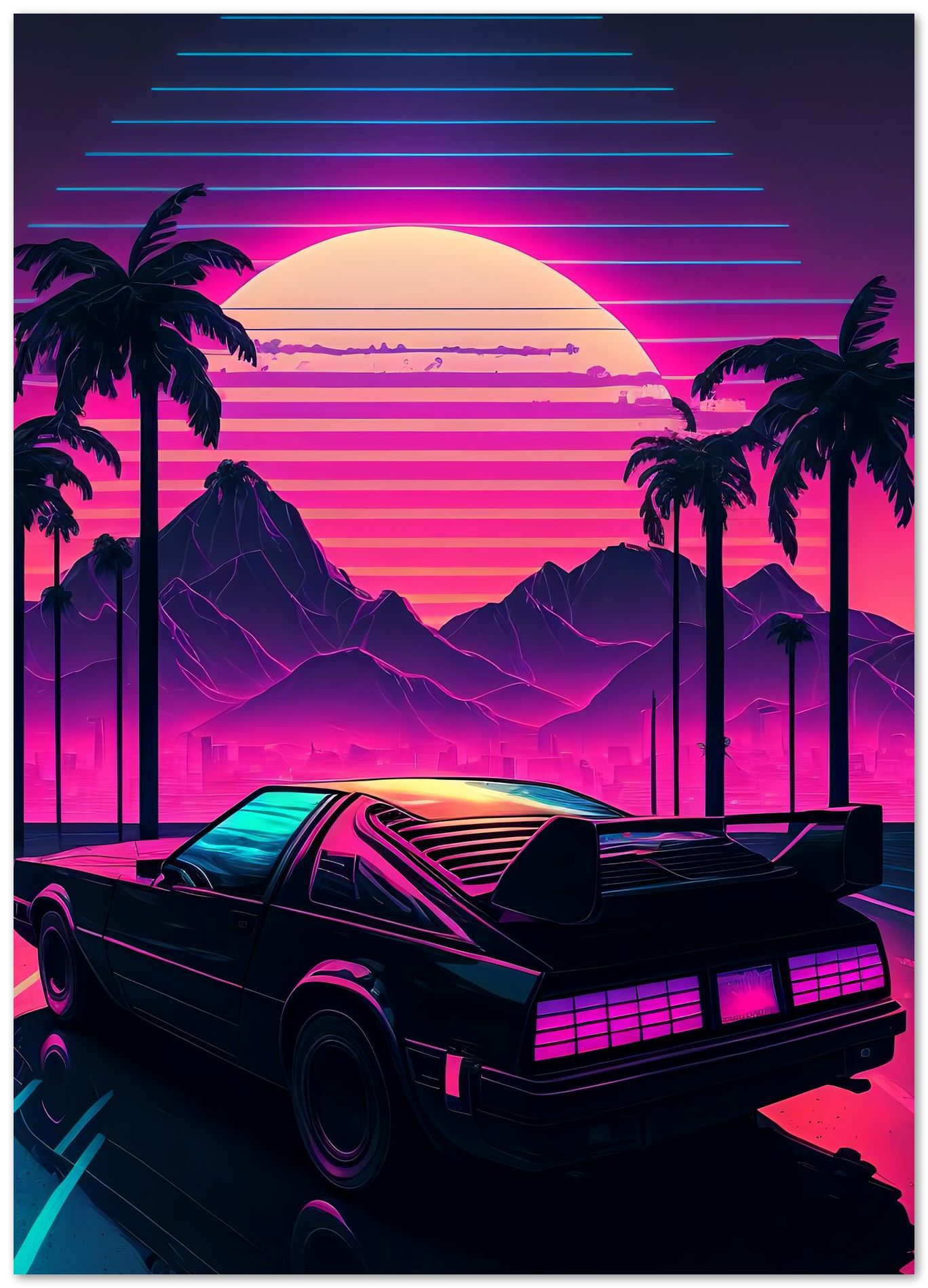 Car Retro Synthwave 1 - @NotoCreative