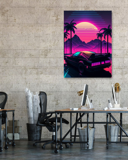 Car Retro Synthwave 1 - @NotoCreative