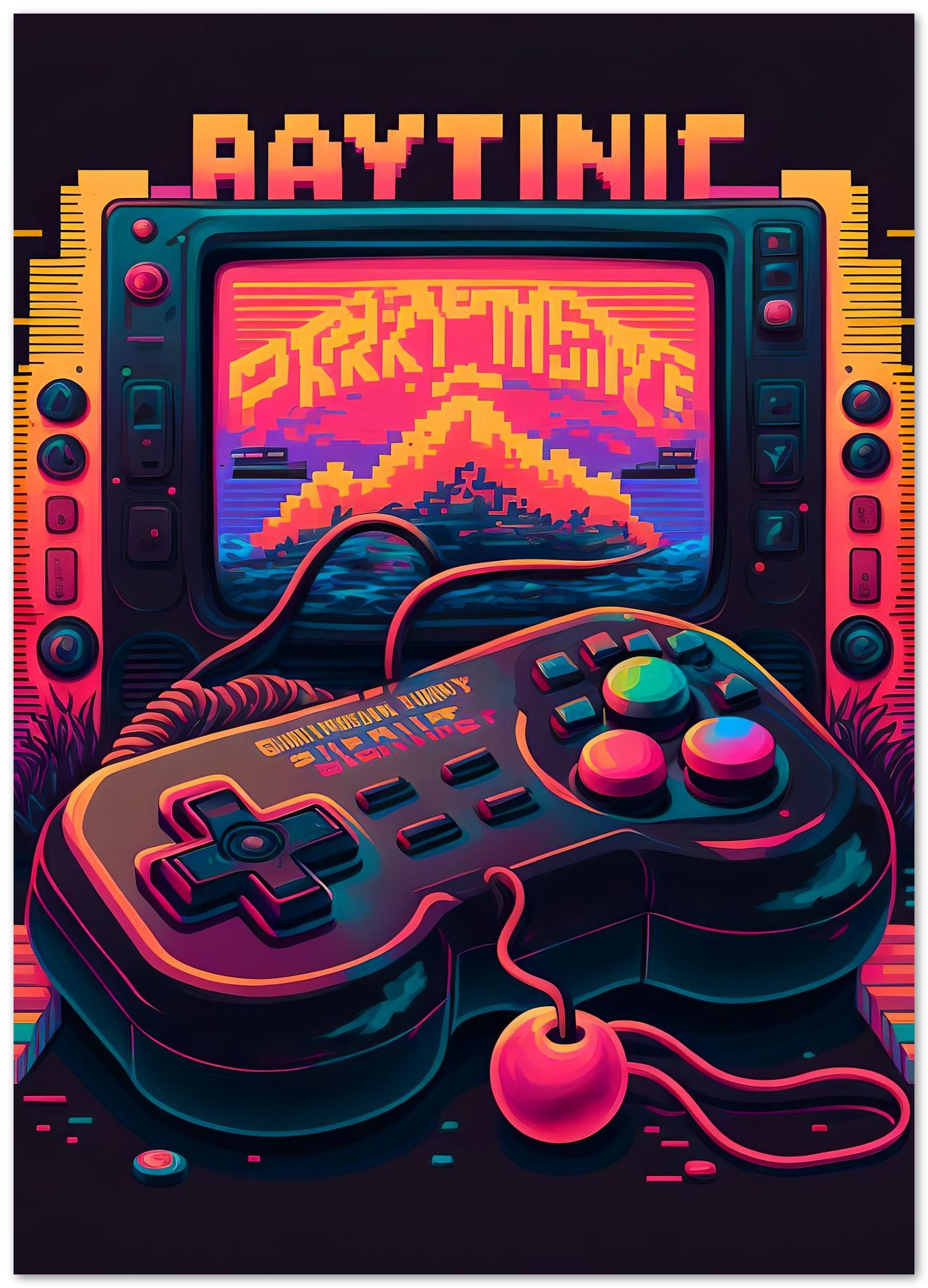 Gaming Retro Synthwave 1 - @NotoCreative