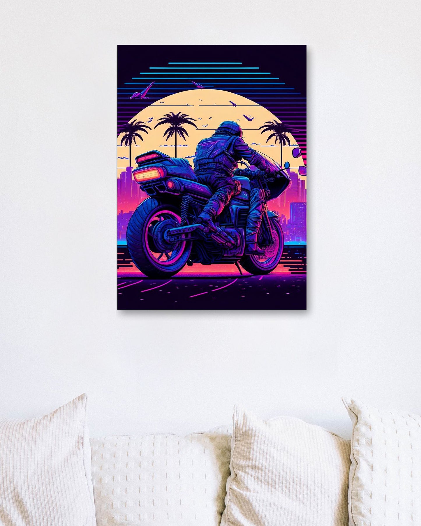 Motorcyle Retro Synthwave 1 - @NotoCreative