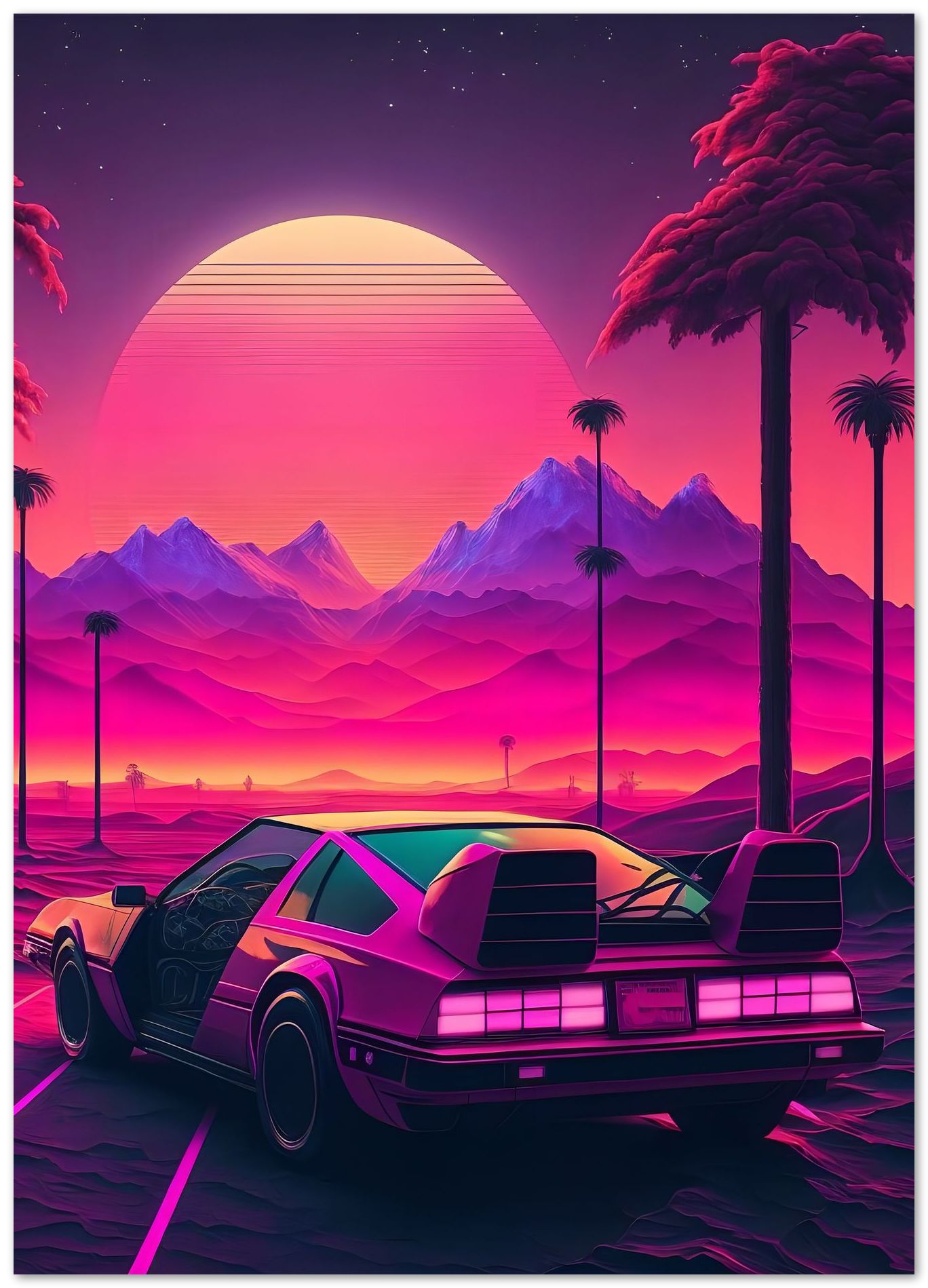 Car Retro Synthwave 7 - @NotoCreative