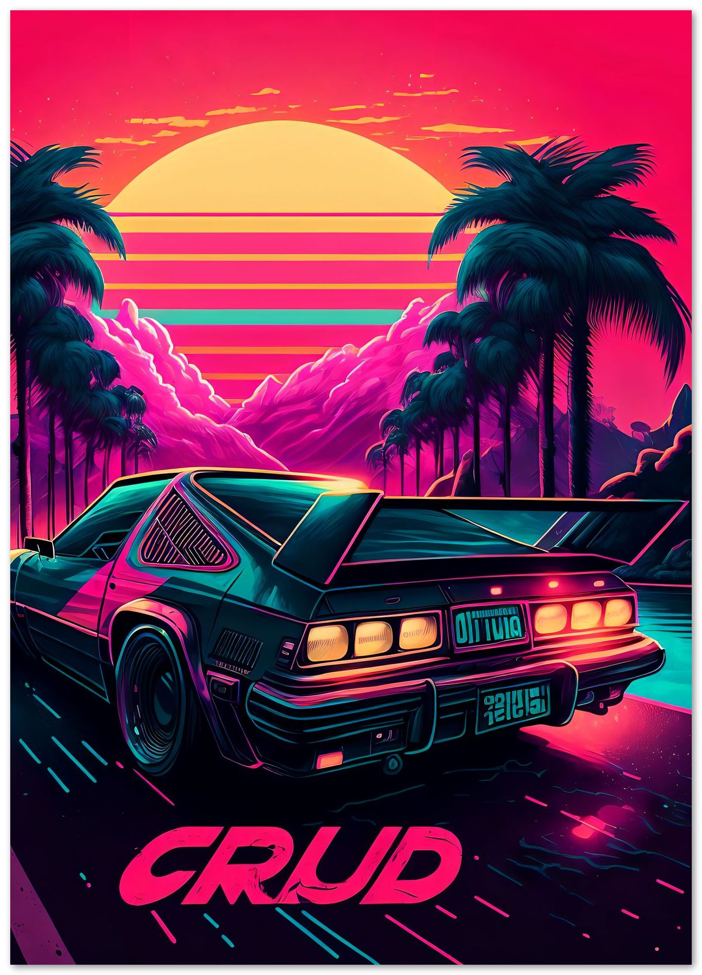 Car Retro Synthwave 8 - @NotoCreative