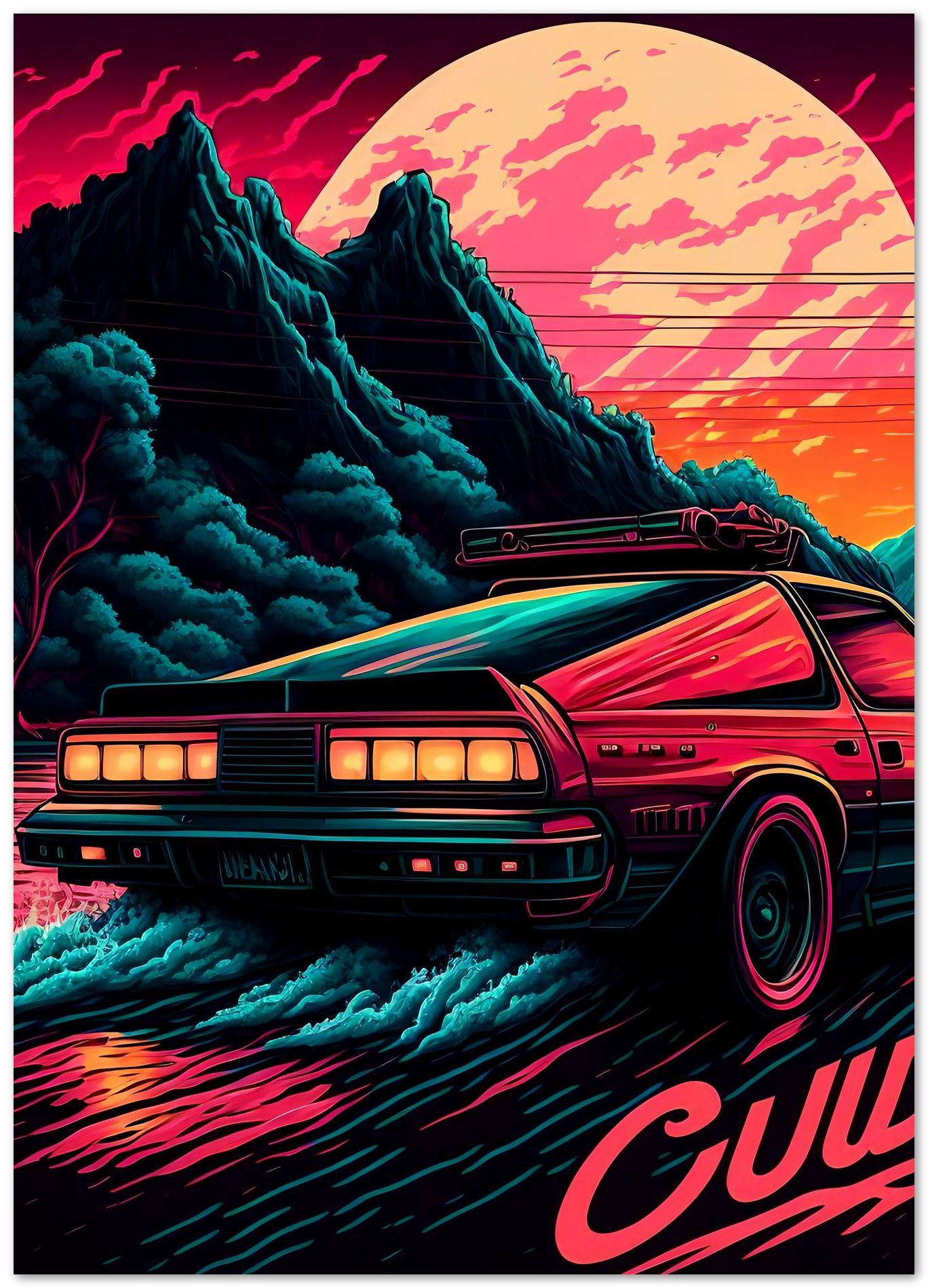 Car Retro Synthwave 9 - @NotoCreative