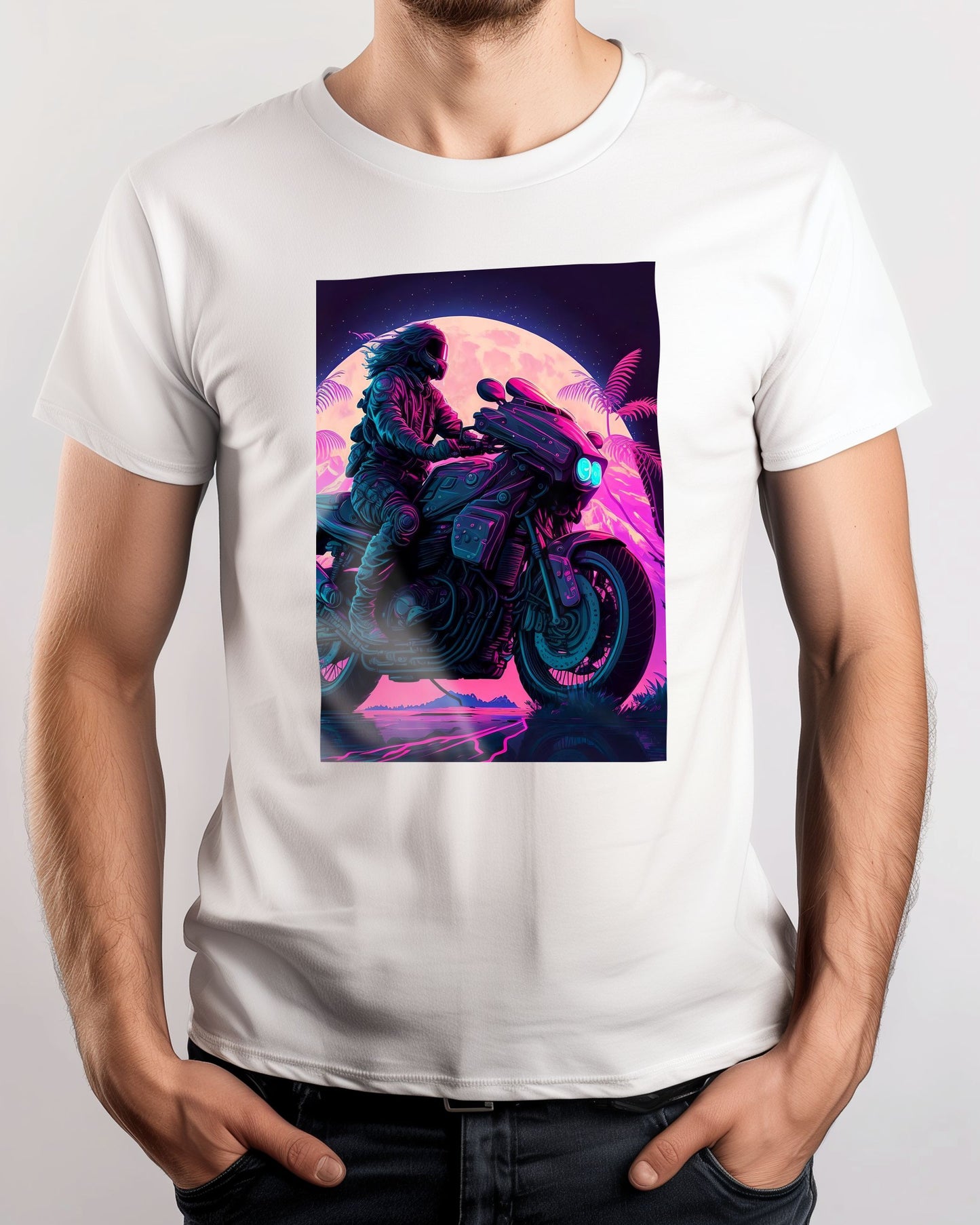 Motorcycle Retro Synthwave 6 - @NotoCreative