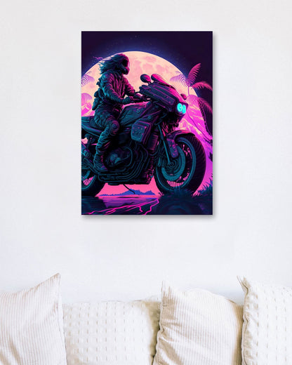 Motorcycle Retro Synthwave 6 - @NotoCreative