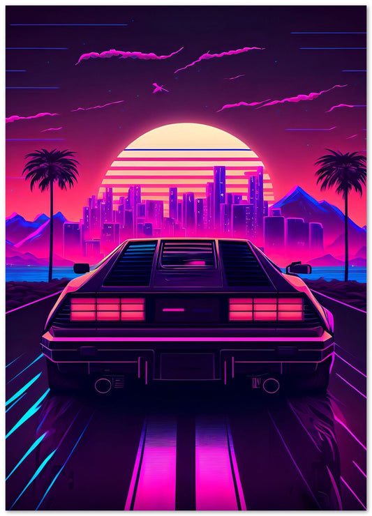 Car Retro Synthwave 14 - @NotoCreative