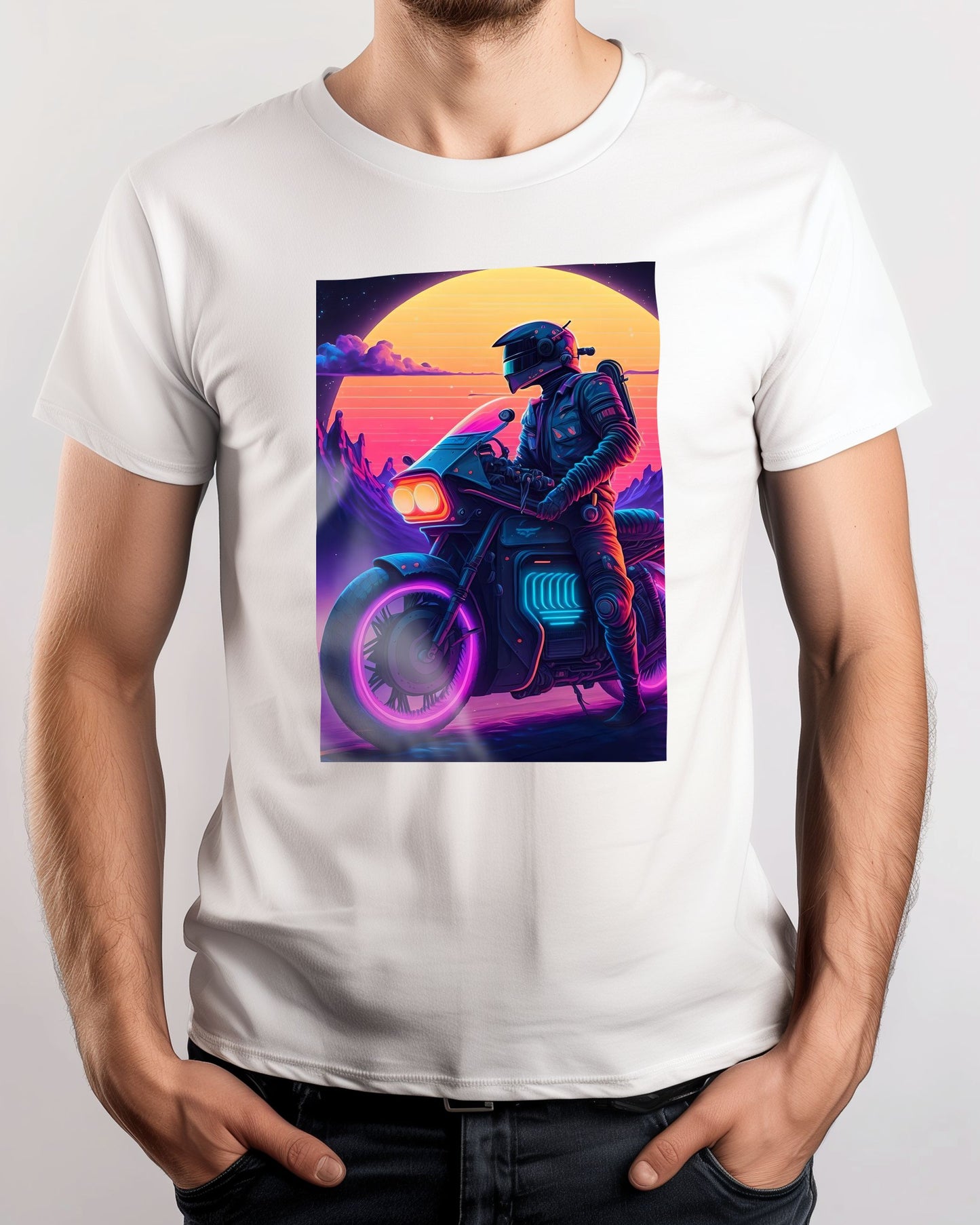 Motorcycle Retro Synthwave 7 - @NotoCreative