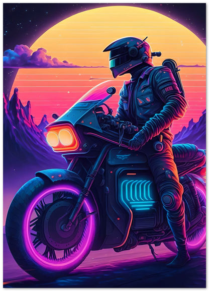 Motorcycle Retro Synthwave 7 - @NotoCreative