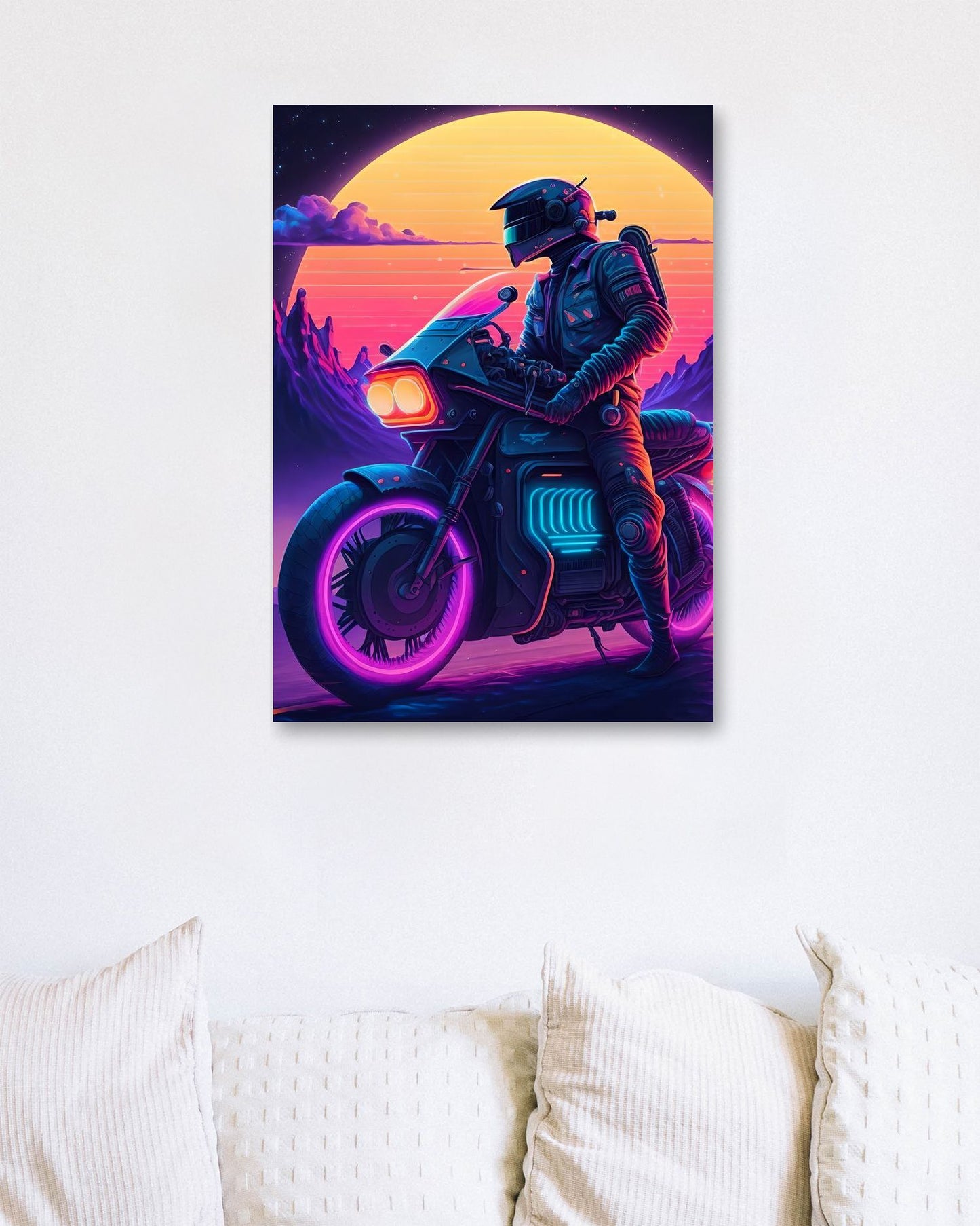 Motorcycle Retro Synthwave 7 - @NotoCreative