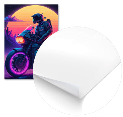 Motorcycle Retro Synthwave 7 - @NotoCreative