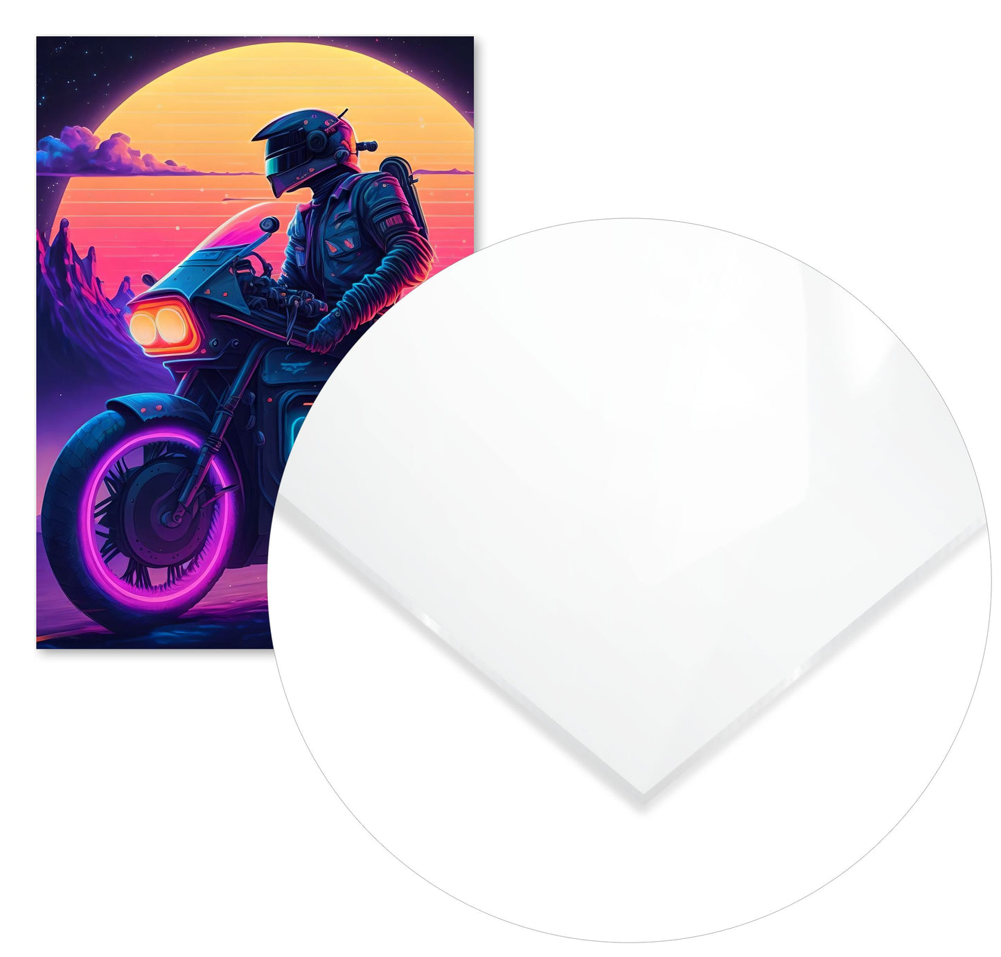 Motorcycle Retro Synthwave 7 - @NotoCreative