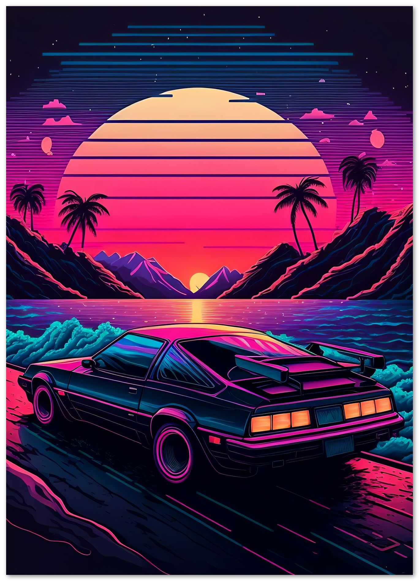 Car Retro Synthwave 20 - @NotoCreative